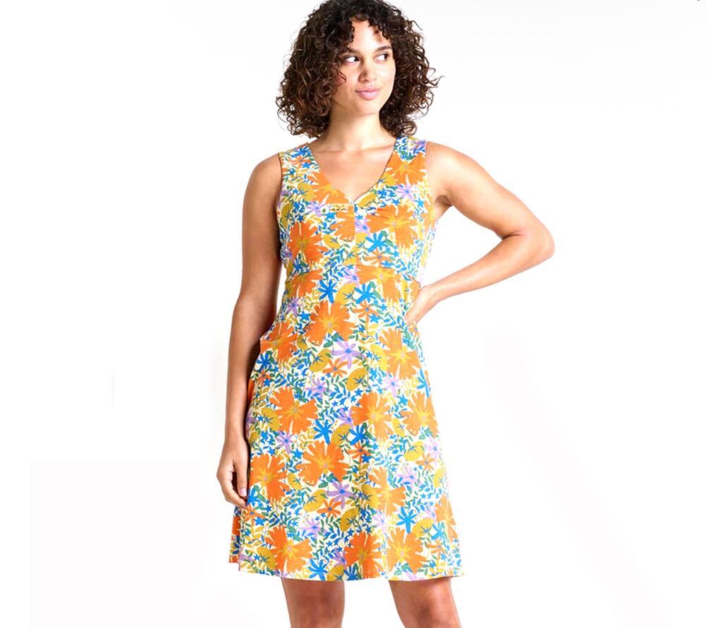Toad & Co size medium floral stretch knit dress